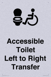 Accessible Toilet with Left to Right Transfer